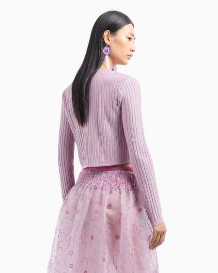 Armani Top Cruzado De Ottoman Con Elaboración En Tejido Jacquard