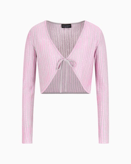 Armani Top cruzado de ottoman con elaboración en tejido jacquard