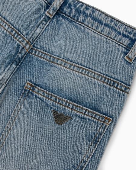 Armani Vaqueros De Pernera Ancha De Denim De Mezcla De Lyocell ASV