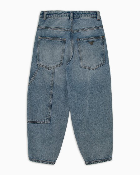 Armani Vaqueros De Pernera Ancha De Denim De Mezcla De Lyocell ASV