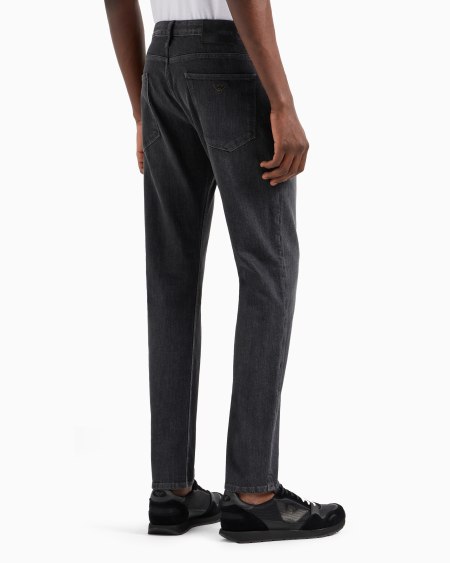 Armani Vaqueros J06 Slim Fit De Cómoda Sarga Denim Jaspeada De 10 onzas