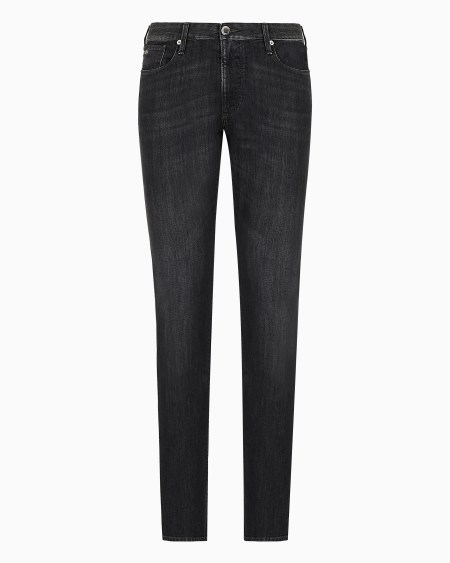 Armani Vaqueros J06 slim fit de cómoda sarga denim jaspeada de 10 onzas