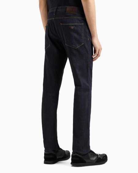 Armani Vaqueros J06 Slim Fit De Cómoda Sarga Denim Jaspeada De 10 onzas