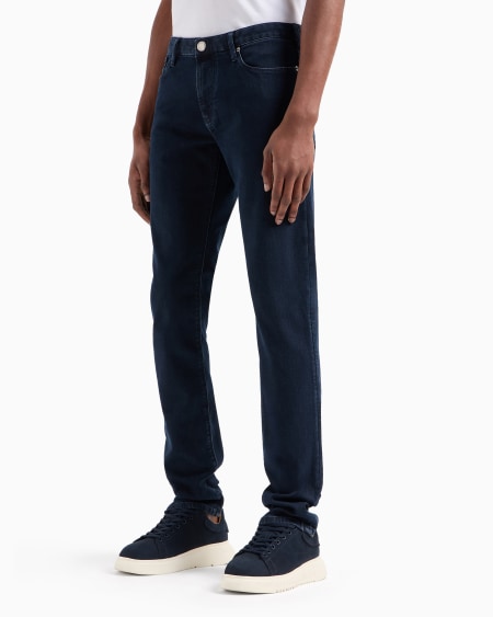 Armani Vaqueros J06 Slim Fit De Cómodo Denim Lavado De 10 5 onzas