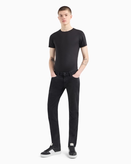 Armani Vaqueros J06 Slim Fit De Cómodo Denim Lavado De 10 5 onzas