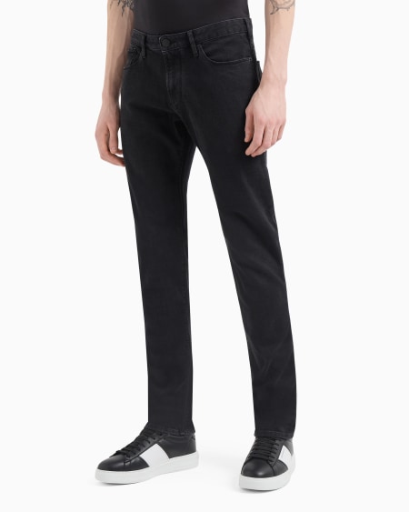 Armani Vaqueros J06 Slim Fit De Cómodo Denim Lavado De 10 5 onzas