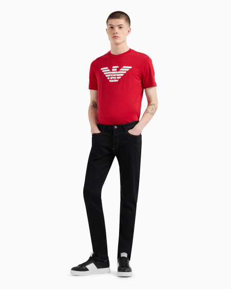 Armani Vaqueros J06 Slim Fit De Cómodo Denim Lavado De 10 5 onzas