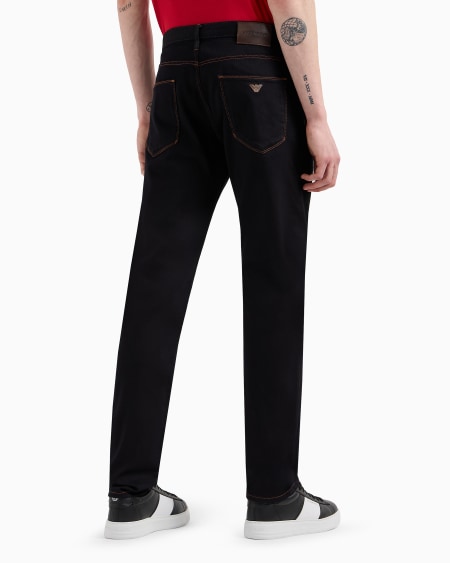 Armani Vaqueros J06 Slim Fit De Cómodo Denim Lavado De 10 5 onzas