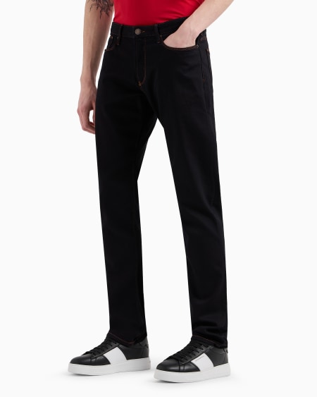 Armani Vaqueros J06 Slim Fit De Cómodo Denim Lavado De 10 5 onzas