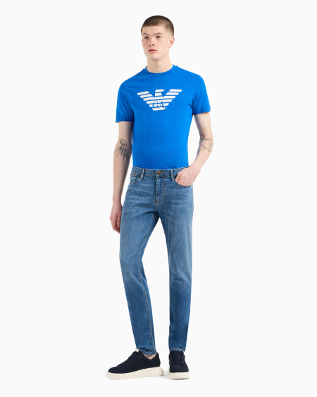Armani Vaqueros J06 Slim Fit De Cómodo Denim Lavado De 11 5 onzas