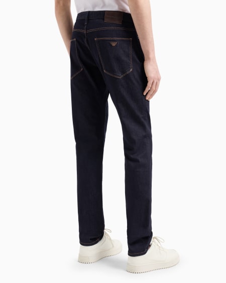 Armani Vaqueros J06 Slim Fit De Cómodo Denim Lavado De 11 5 onzas
