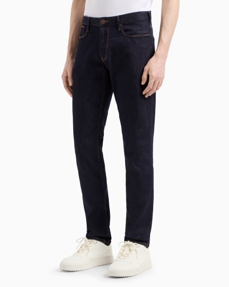 Armani Vaqueros J06 Slim Fit De Cómodo Denim Lavado De 11 5 onzas