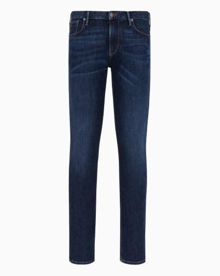 Armani Vaqueros J06 slim fit de cómodo denim lavado de 11 5 onzas