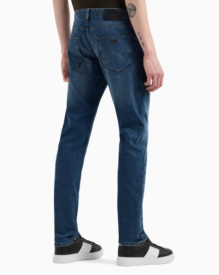 Armani Vaqueros J06 Slim Fit En Cómoda Sarga De Denim De 9 5 onzas