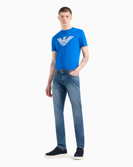 Armani Vaqueros J06 Slim Fit En Cómoda Sarga De Denim De 9 5 onzas