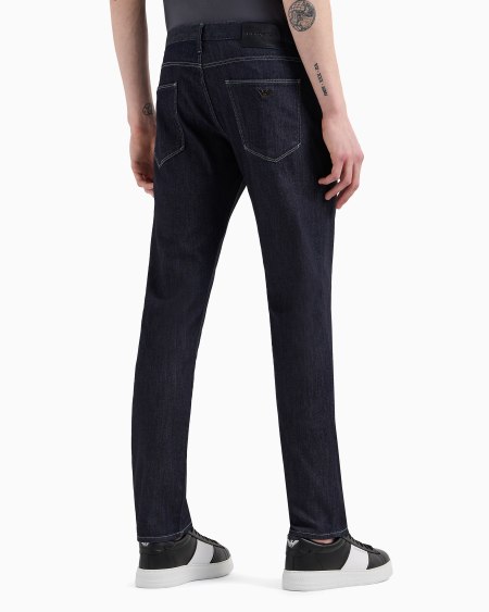 Armani Vaqueros J06 Slim Fit En Denim De 8 onzas Con Lavado Efecto Usado