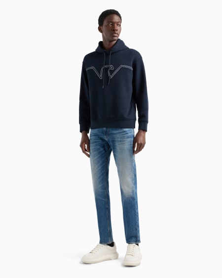 Armani Vaqueros J06 Slim Fit En Denim Elástico Con Lavado Aclarado Y Tratamiento Efecto Sucio