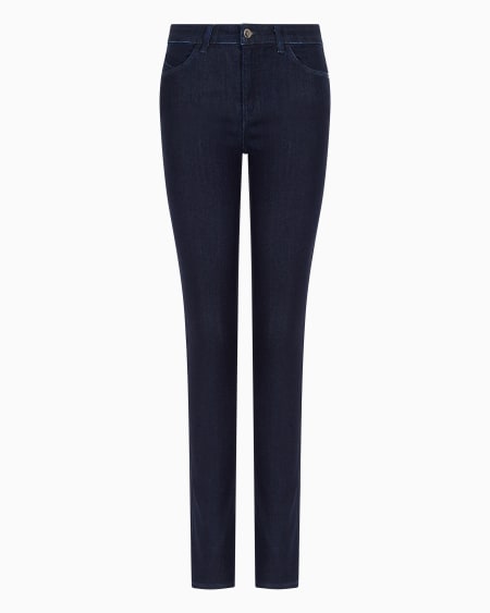 Armani Vaqueros J18 de cintura alta y pernera ceñida en denim de mezcla de lyocell