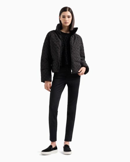 Armani Vaqueros J20 De Cintura Alta Y Pernera Superajustada En Denim Elástico