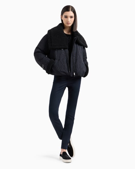 Armani Vaqueros J20 De Cintura Alta Y Pernera Superajustada En Denim Elástico