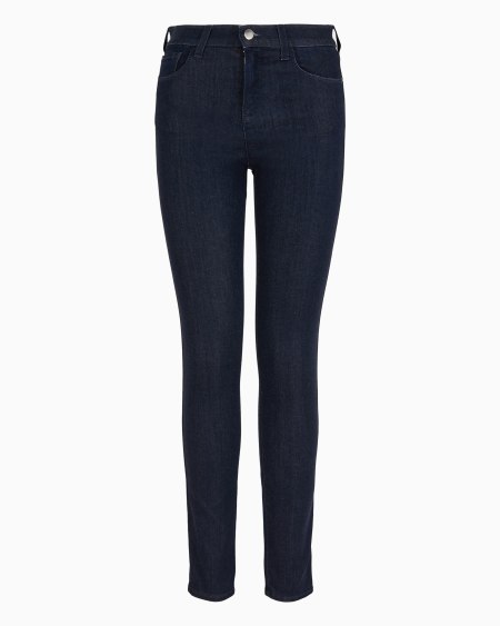 Armani Vaqueros J20 de cintura alta y pernera superajustada en denim de lyocell