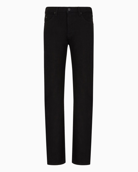 Armani Vaqueros J21 Regular Fit De Cómoda Sarga De Denim Lavado De 10 5 onzas