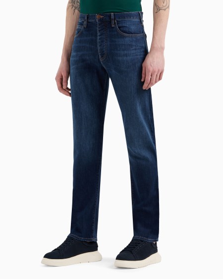 Armani Vaqueros J21 Regular Fit De Cómodo Denim De 11 5 onzas Lavado