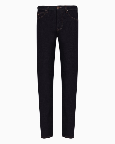 Armani Vaqueros J21 regular fit de cómodo denim de 11 5 onzas lavado