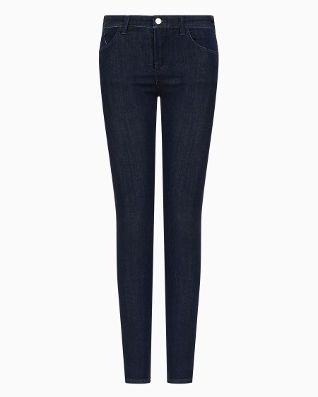 Armani Vaqueros J28 De Cintura Media Y Pernera Superajustada En Denim De Mezcla De Viscosa