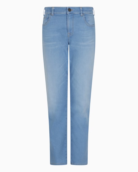 Armani Vaqueros J36 de cintura media y pernera recta en denim elástico