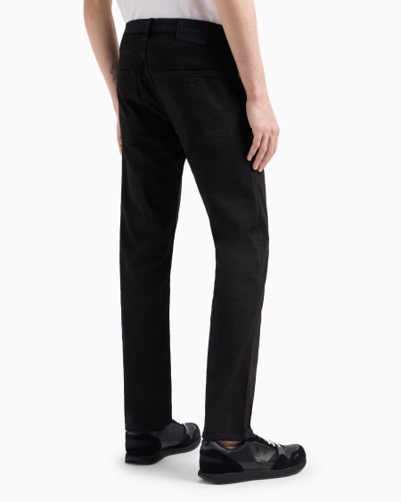 Armani Vaqueros J45 Regular Fit De Cómoda Sarga De Denim Lavado De 10 5 onzas