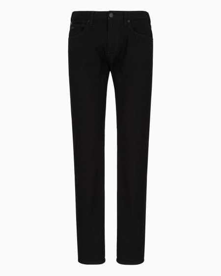 Armani Vaqueros J45 Regular Fit De Cómoda Sarga De Denim Lavado De 10 5 onzas