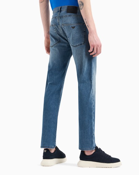 Armani Vaqueros J45 Regular Fit De Cómoda Sarga De Denim