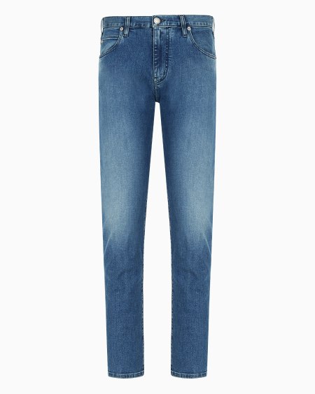 Armani Vaqueros J45 Regular Fit De Cómoda Sarga De Denim