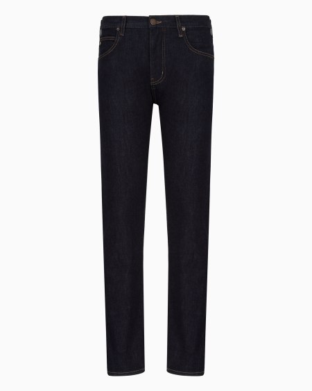 Armani Vaqueros J45 Regular Fit De Cómoda Sarga De Denim Lavado De 11 5 onzas