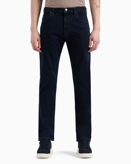 Armani Vaqueros J45 Regular Fit De Cómoda Sarga De Denim Lavado De 10 5 onzas