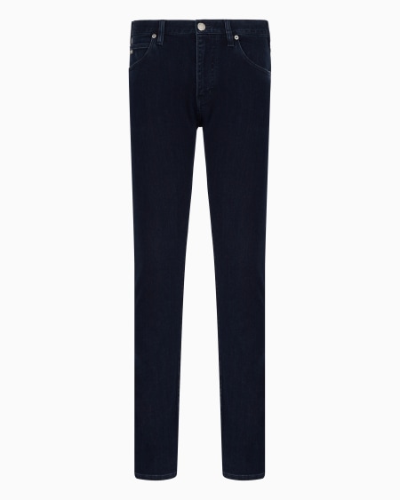 Armani Vaqueros J45 Regular Fit De Cómoda Sarga De Denim Lavado De 10 5 onzas