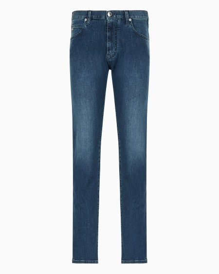 Armani Vaqueros J45 regular fit de cómoda sarga de denim