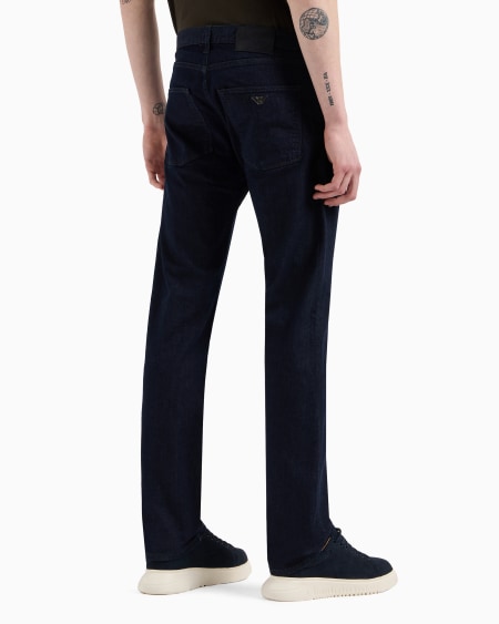 Armani Vaqueros J45 Regular Fit De Cómoda Sarga De Denim