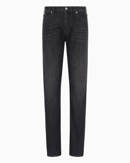 Armani Vaqueros J45 Regular Fit De Cómoda Sarga Jaspeada De Denim De 10 onzas