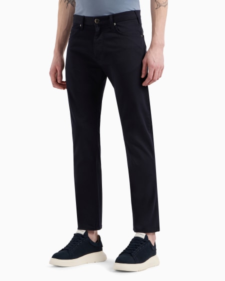 Armani Vaqueros J45 Regular Fit De Gabardina Elástica