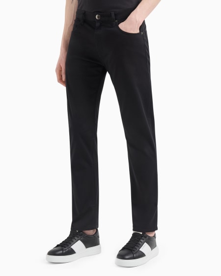 Armani Vaqueros J45 Regular Fit De Gabardina Elástica