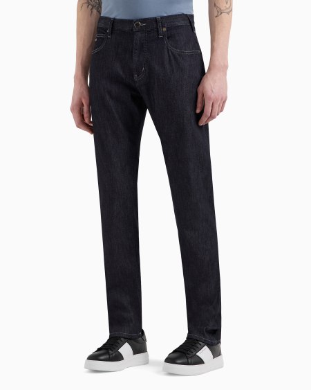 Armani Vaqueros J45 Regular Fit En Denim De 8 onzas Con Lavado Efecto Usado