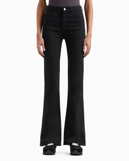 Armani Vaqueros J47 De Cintura Media Alta Y Pernera Acampanada En Denim Cómodo