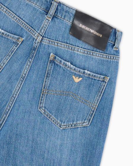 Armani Vaqueros J4B De Cintura Media Alta Y Pernera Recta De Denim