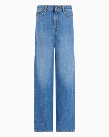 Armani Vaqueros J4B de cintura media alta y pernera recta de denim