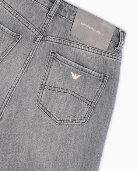 Armani Vaqueros J4B De Cintura Media Alta Y Pernera Recta De Denim