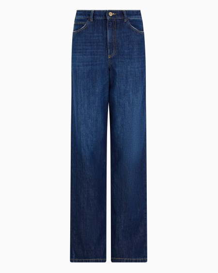 Armani Vaqueros J4B de cintura media alta y pernera recta de denim