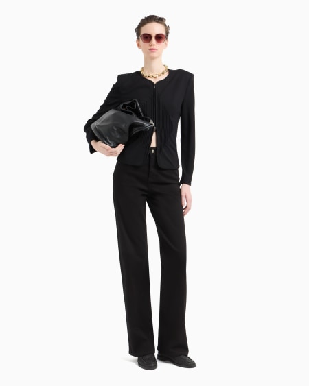 Armani Vaqueros J4F De Cintura Alta Y Pernera Recta De Denim Cómodo