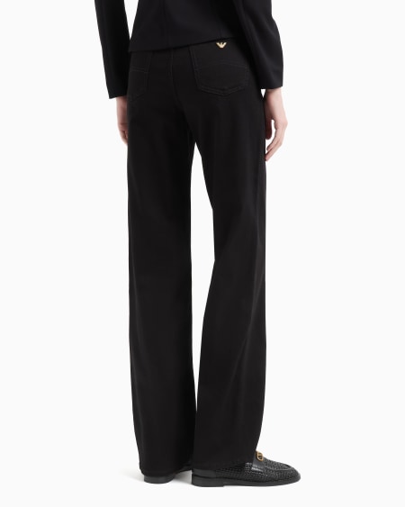 Armani Vaqueros J4F De Cintura Alta Y Pernera Recta De Denim Cómodo